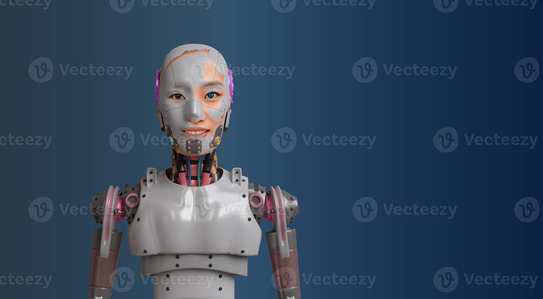 robot ai artificial inteligencia hembra mujer dama persona cambio innovación tecnología futurista robot ai Copiar espacio digital futuro máquina Ciencias cibermético dato red biónico neural información foto