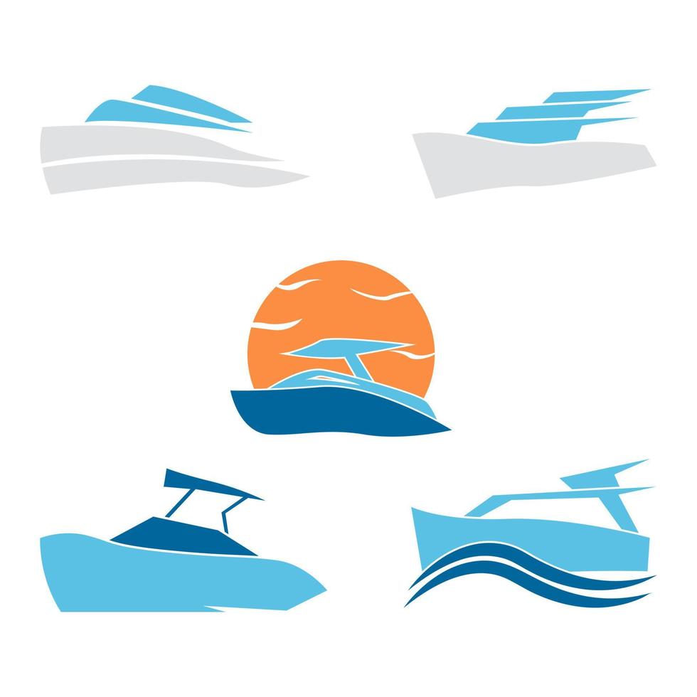Boat Sea Logo vector