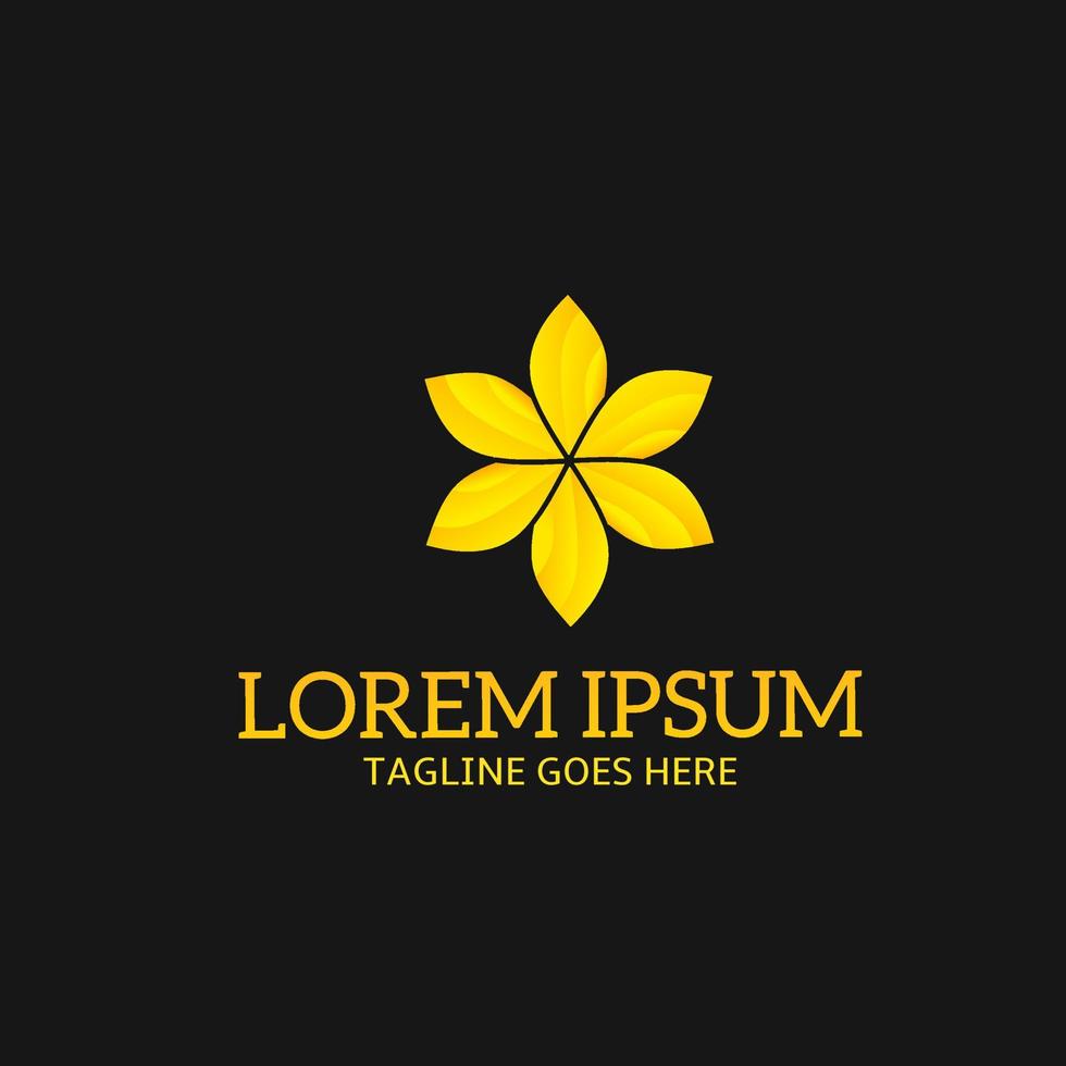 Illustration vector graphic of template logo elements flower luxury