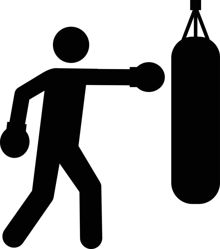 boxing fight punch Illustration Vector