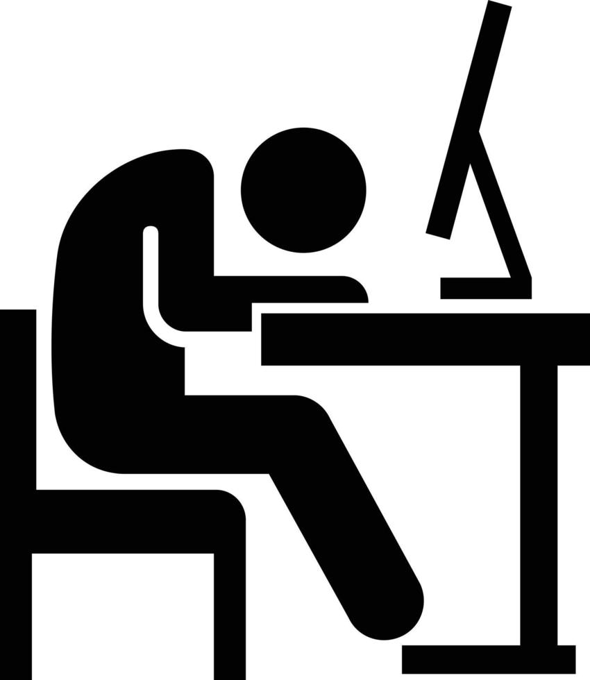 bored at work Illustration Vector