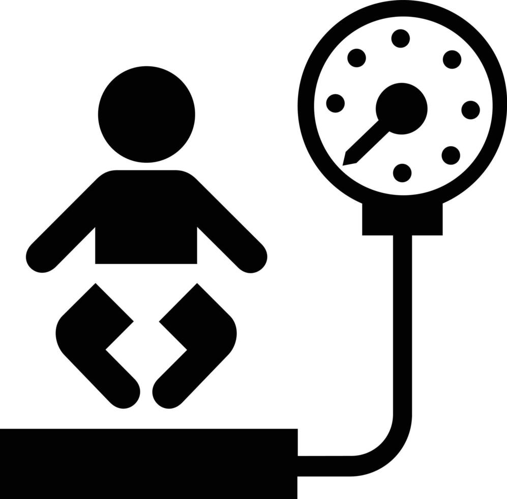 bebé peso ilustración vector