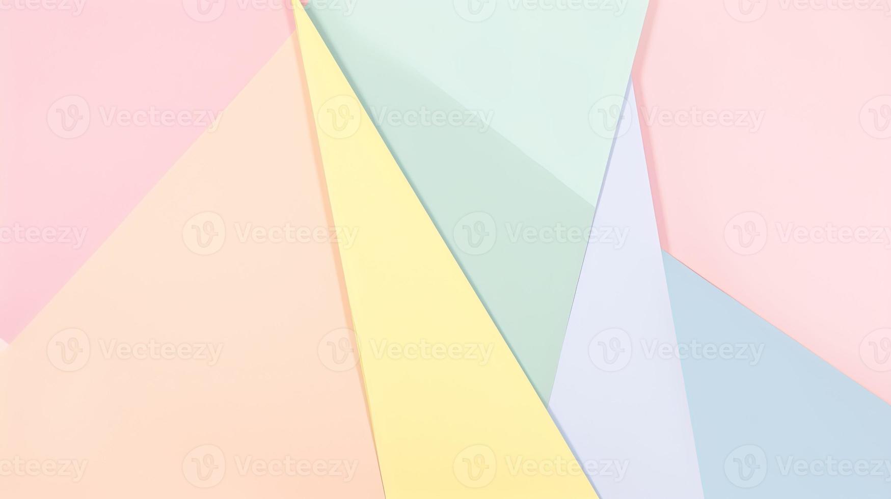 abstract paper background in pastel colors, geometric paper design, vector illustration photo