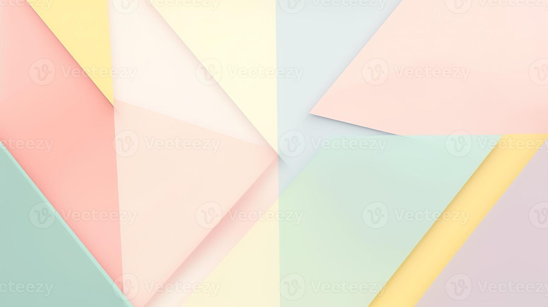 abstract paper background in pastel colors, geometric paper design, vector illustration photo