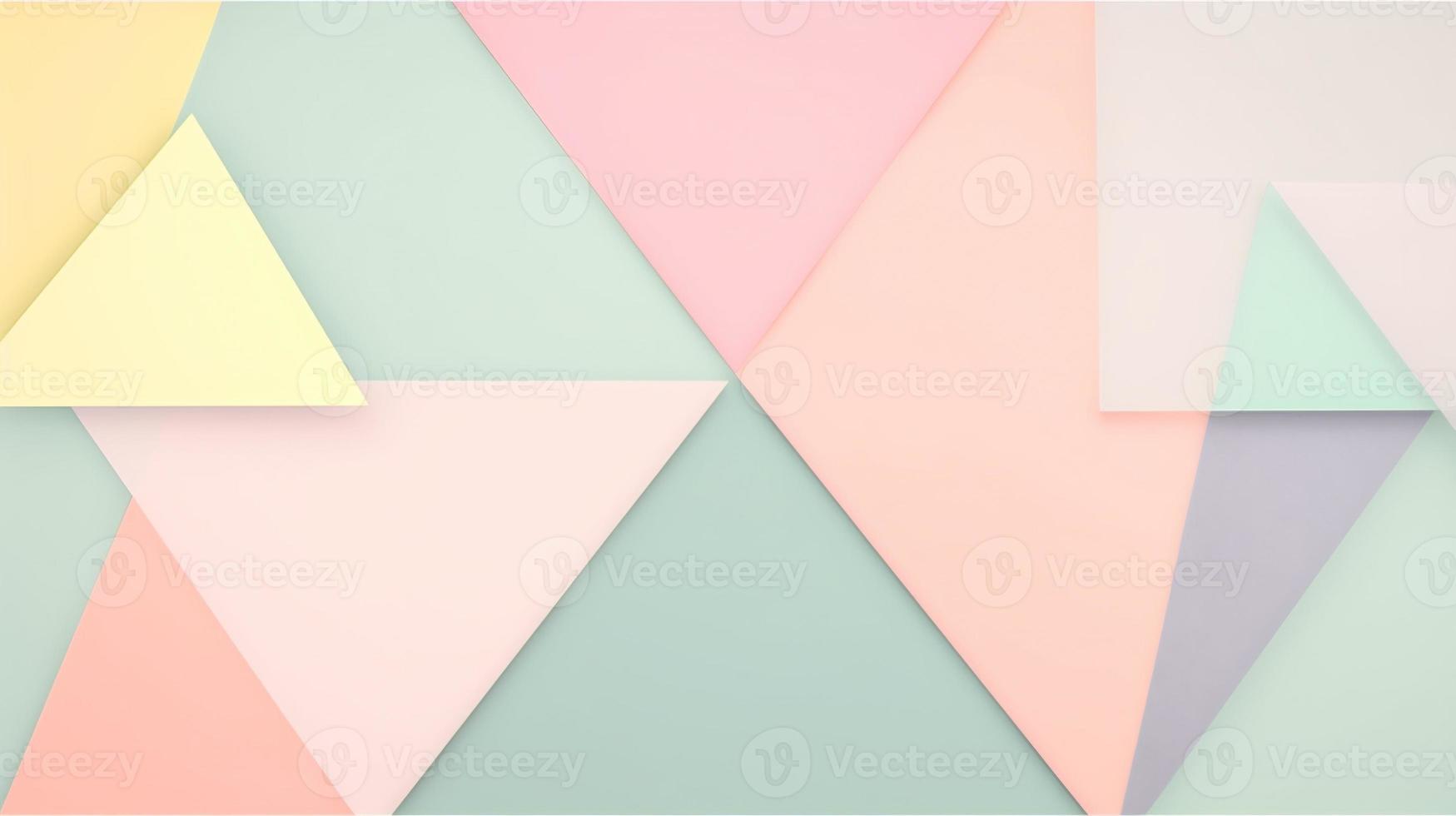 abstract paper background in pastel colors, geometric paper design, vector illustration photo