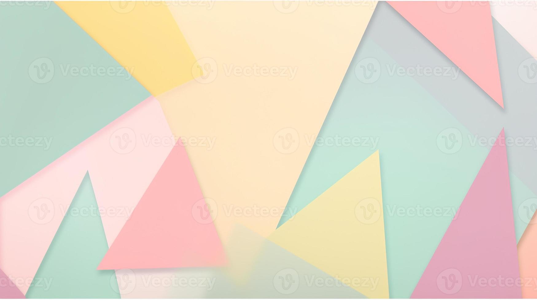 abstract paper background in pastel colors, geometric paper design, vector illustration photo