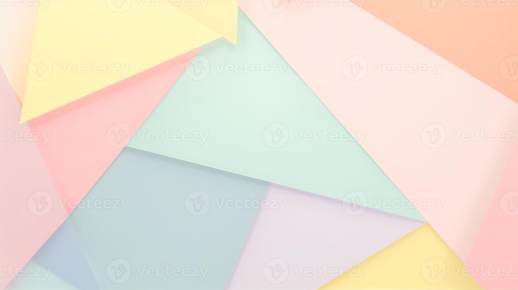 abstract paper background in pastel colors, geometric paper design, vector illustration photo