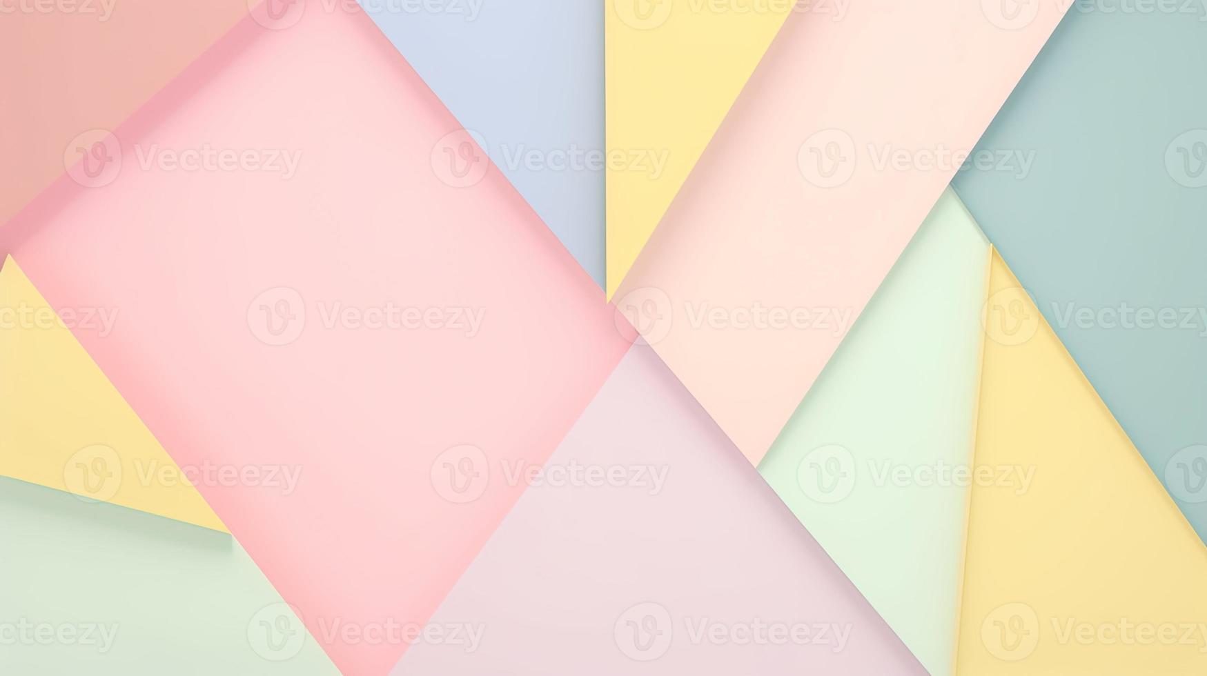 abstract paper background in pastel colors, geometric paper design, vector illustration photo