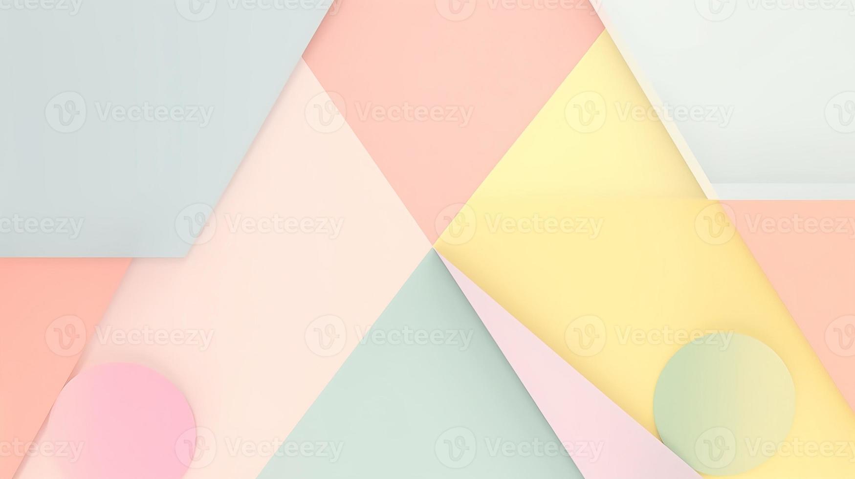 abstract paper background in pastel colors, geometric paper design, vector illustration photo