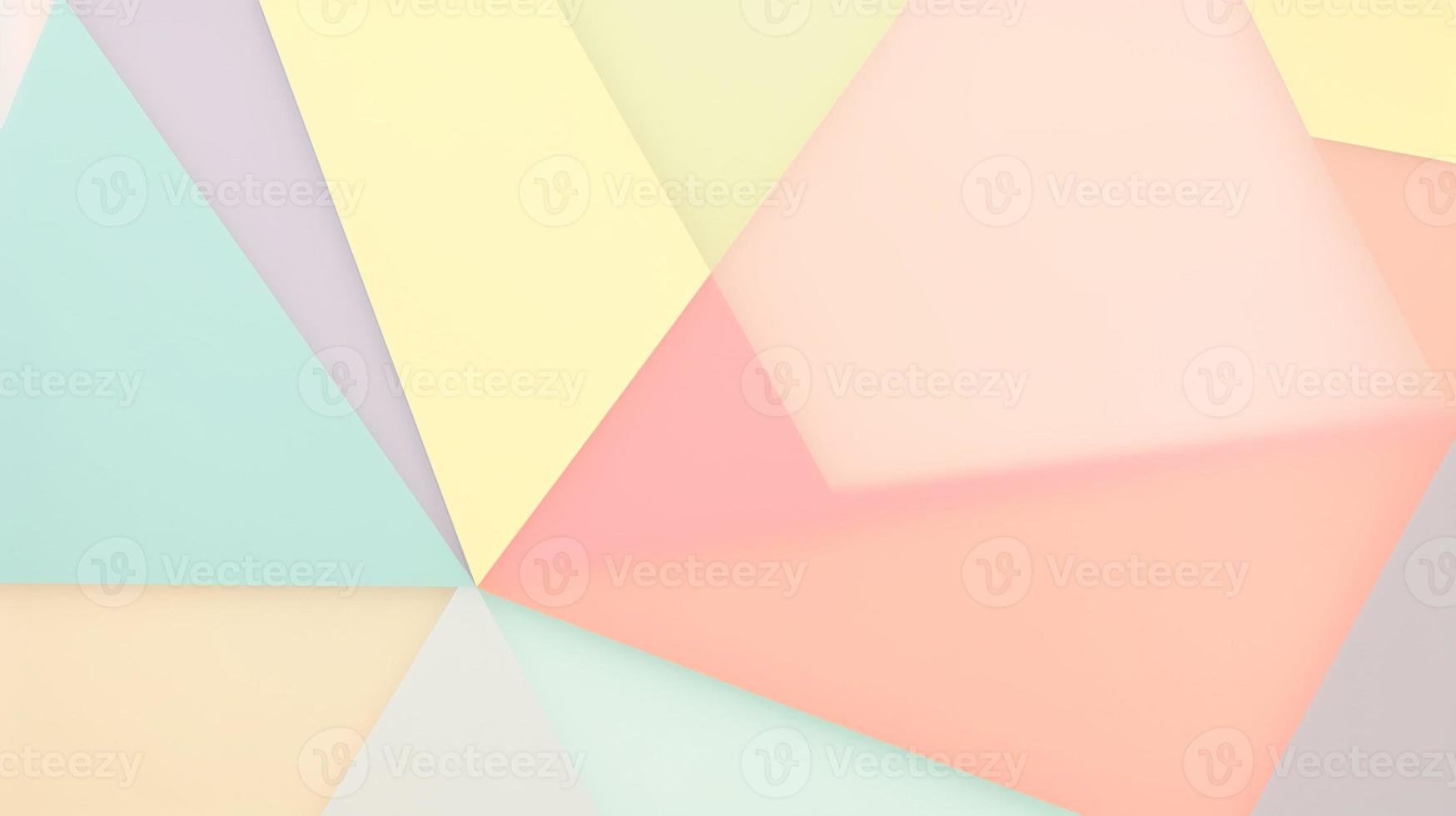 abstract paper background in pastel colors, geometric paper design, vector illustration photo
