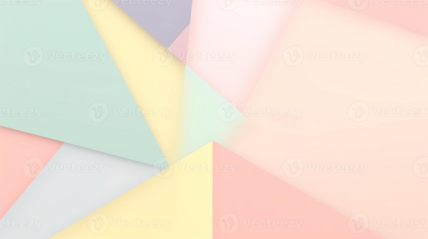 abstract paper background in pastel colors, geometric paper design, vector illustration photo