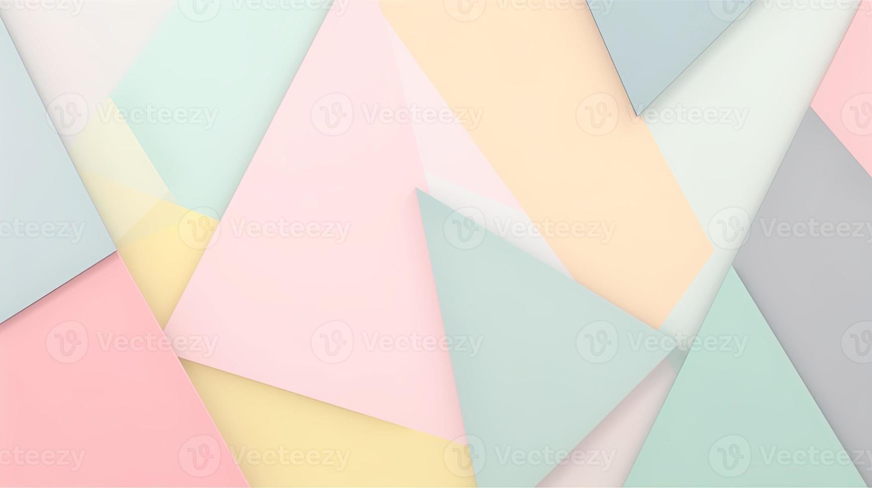 abstract paper background in pastel colors, geometric paper design, vector illustration photo