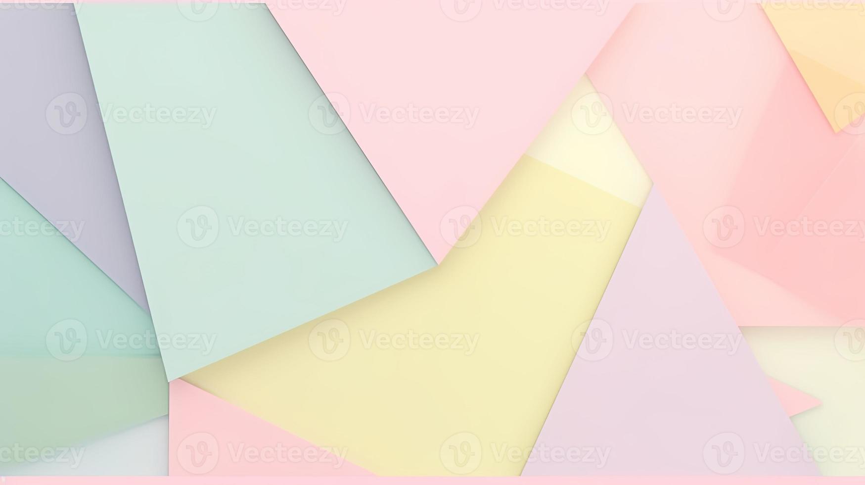 abstract paper background in pastel colors, geometric paper design, vector illustration photo