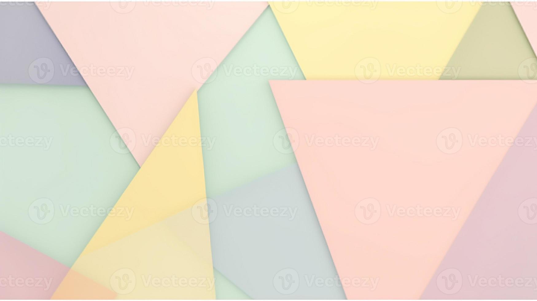 abstract paper background in pastel colors, geometric paper design, vector illustration photo