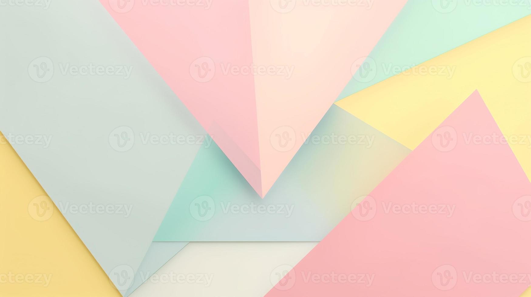 abstract paper background in pastel colors, geometric paper design, vector illustration photo