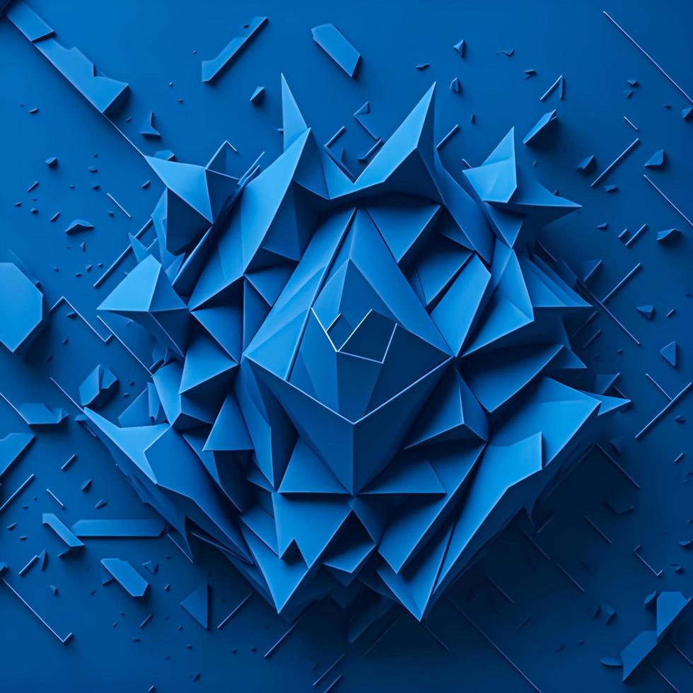 Abstract Blue Background With Abstract Shapes photo