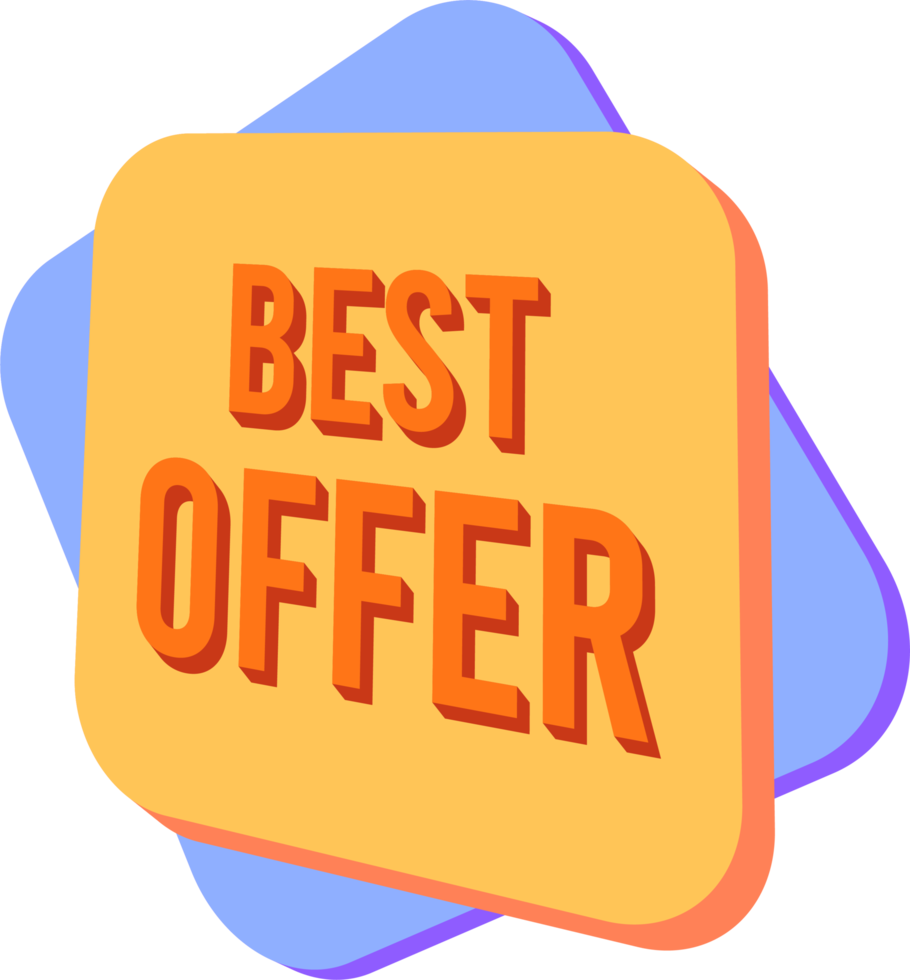 Best Offer Sale Badge png