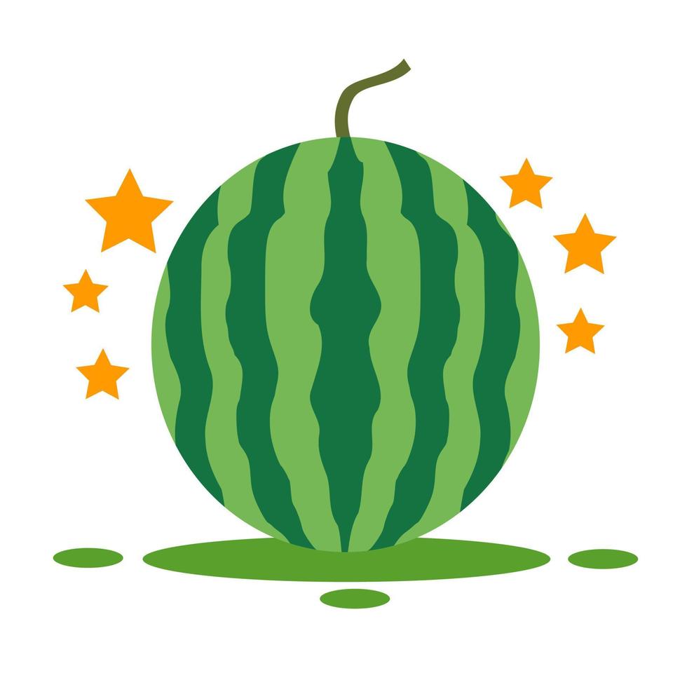 Vector graphic illustration of watermelon. Perfect for fruit-based products like juice, etc.