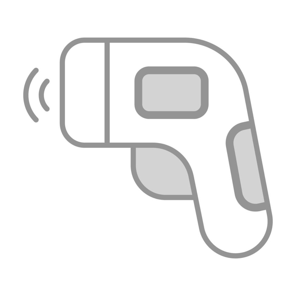 Digital thermometer icon, medical technology device vector