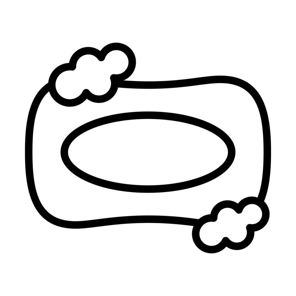 An amazing vector of soap bar in editable style, hygiene equipments