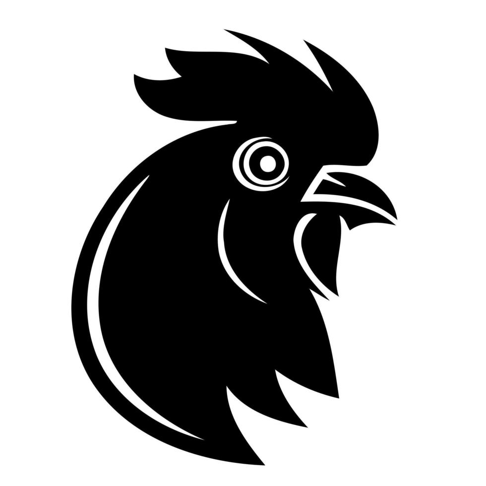 chicken bird animal head vector