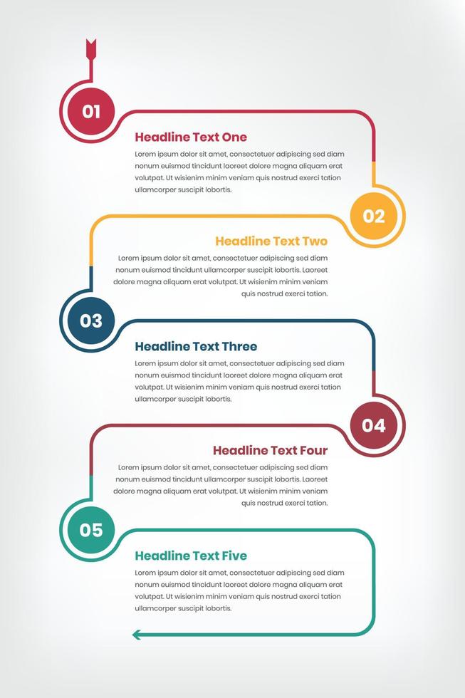 cronograma negocio infografía modelo diseño con número vector