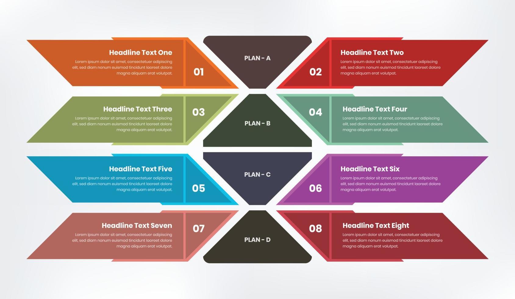 Business plan presentation infographic template design vector