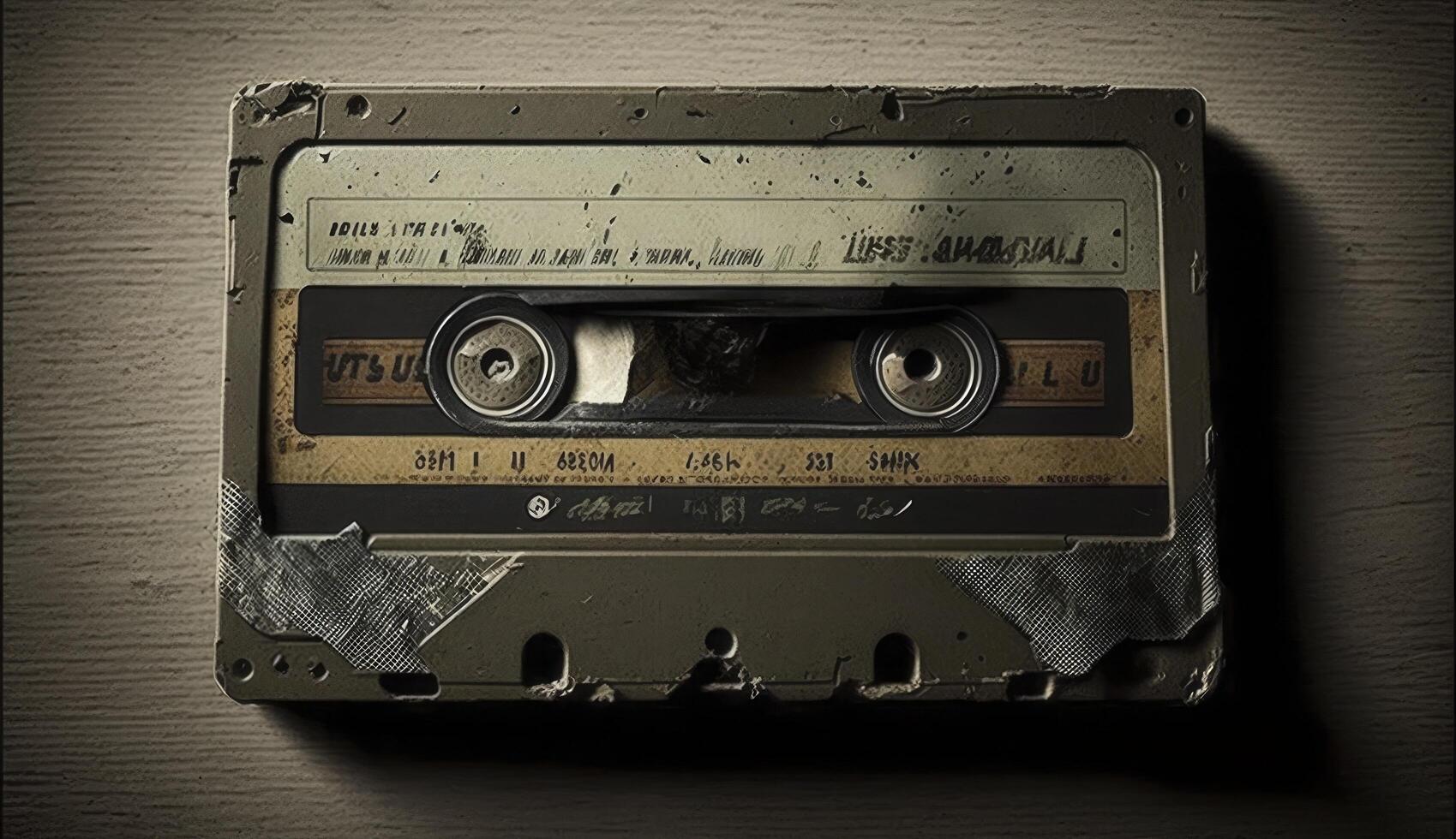 Old cassette tape. . photo