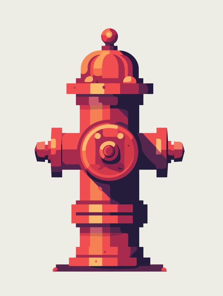 red fire hydrant object vector