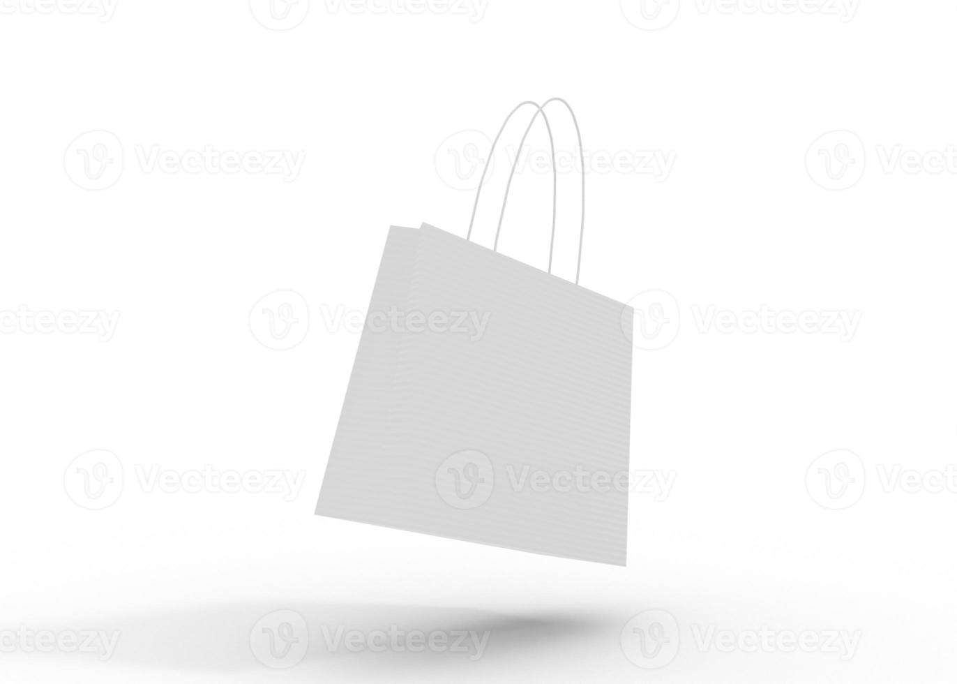 3D Rendering Realistic Shopping Bag for branding and corporate photo