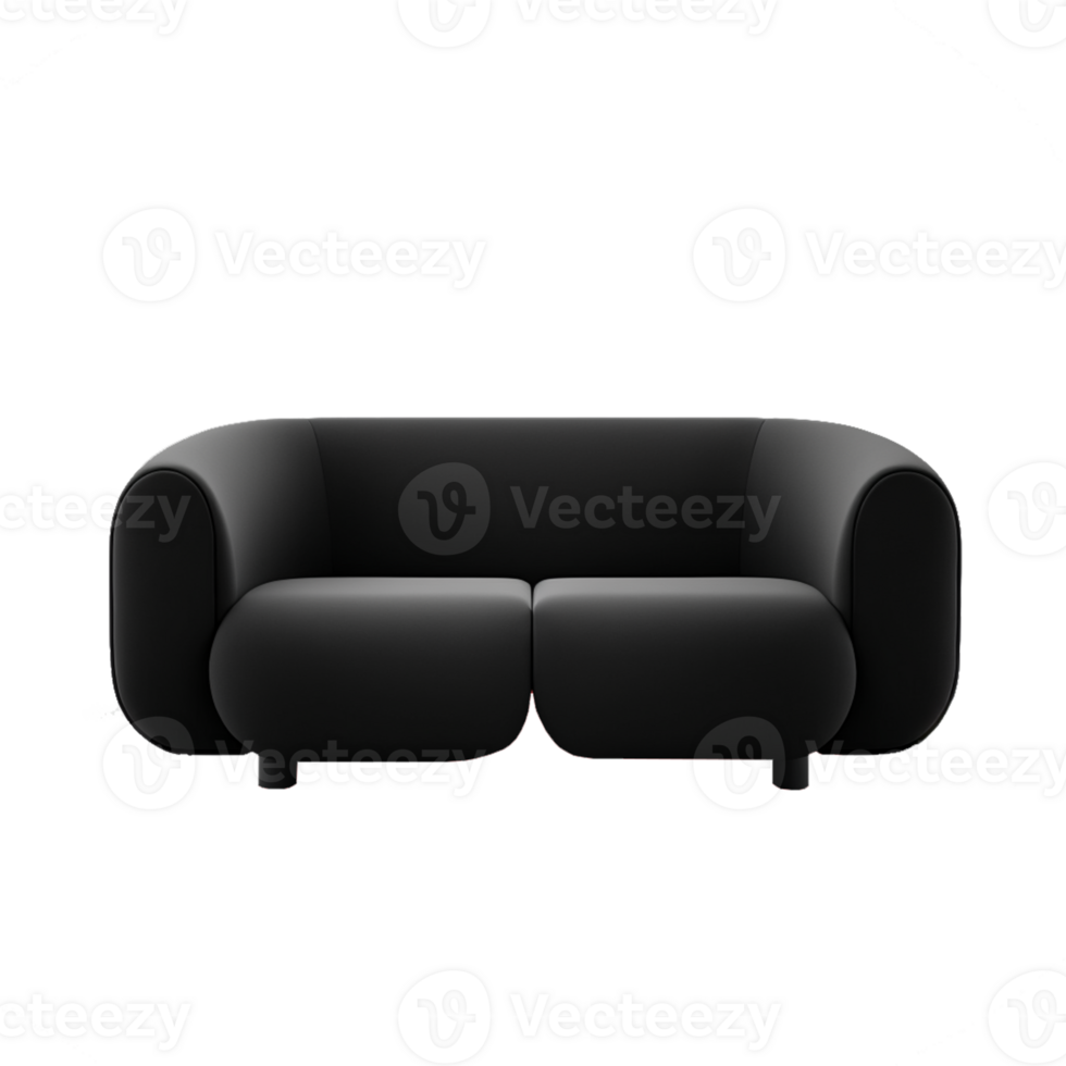 minimalistisch modern Sofa auf transparent Hintergrund ,generativ ai png