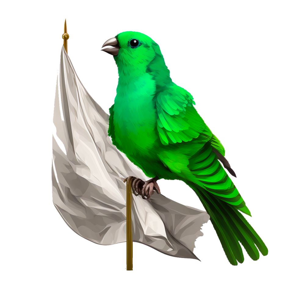 groen papegaai icoon tekenfilm stijl png