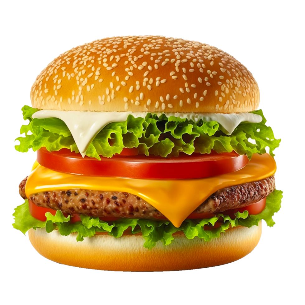 cute cartoon burger icon png