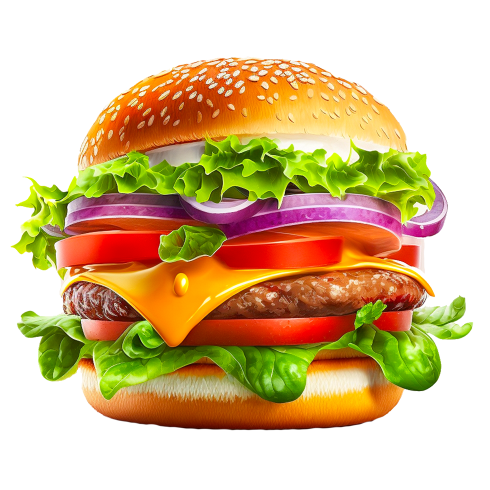 coloré Burger icône gratuit illustration png