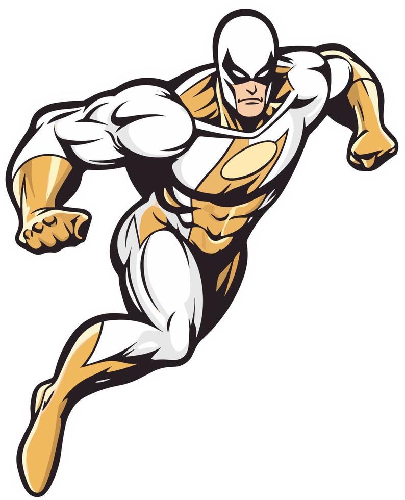 Super Hero Flying Illustration vector
