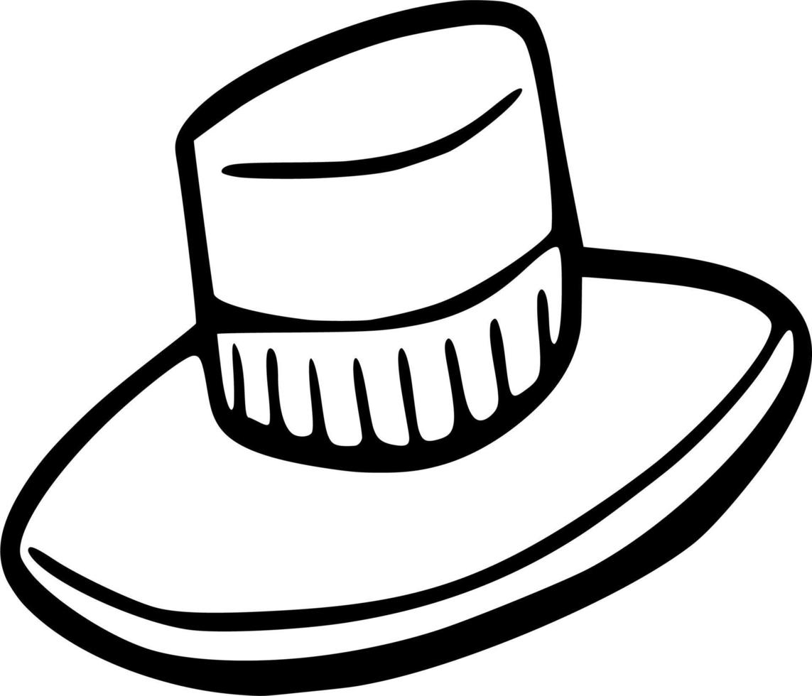 Vector silhouette of Hat on white background 22913978 Vector Art at ...