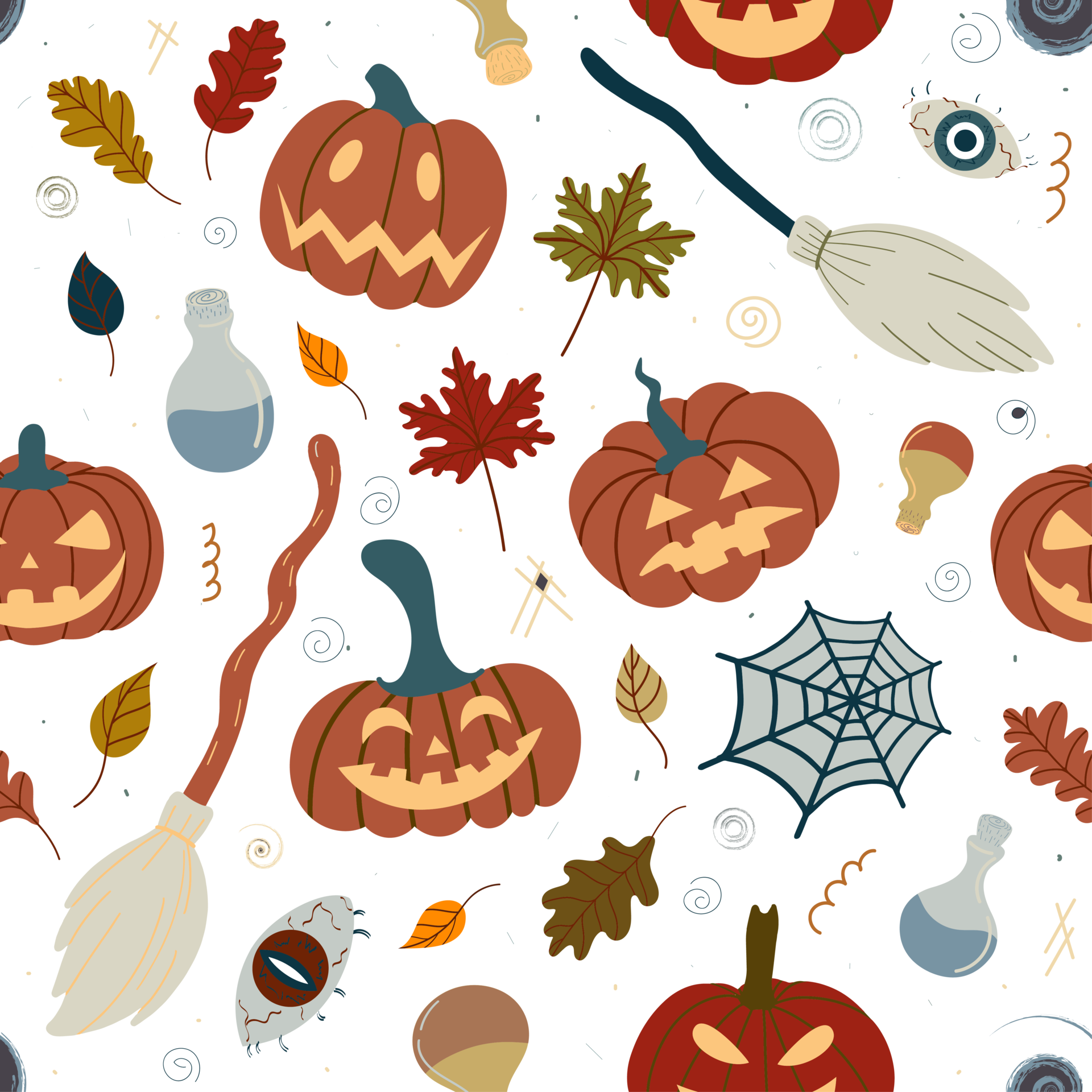 Halloweens Pumpkin Pattern 22914081 PNG halloweens-pumpkin-pattern-22914088-png