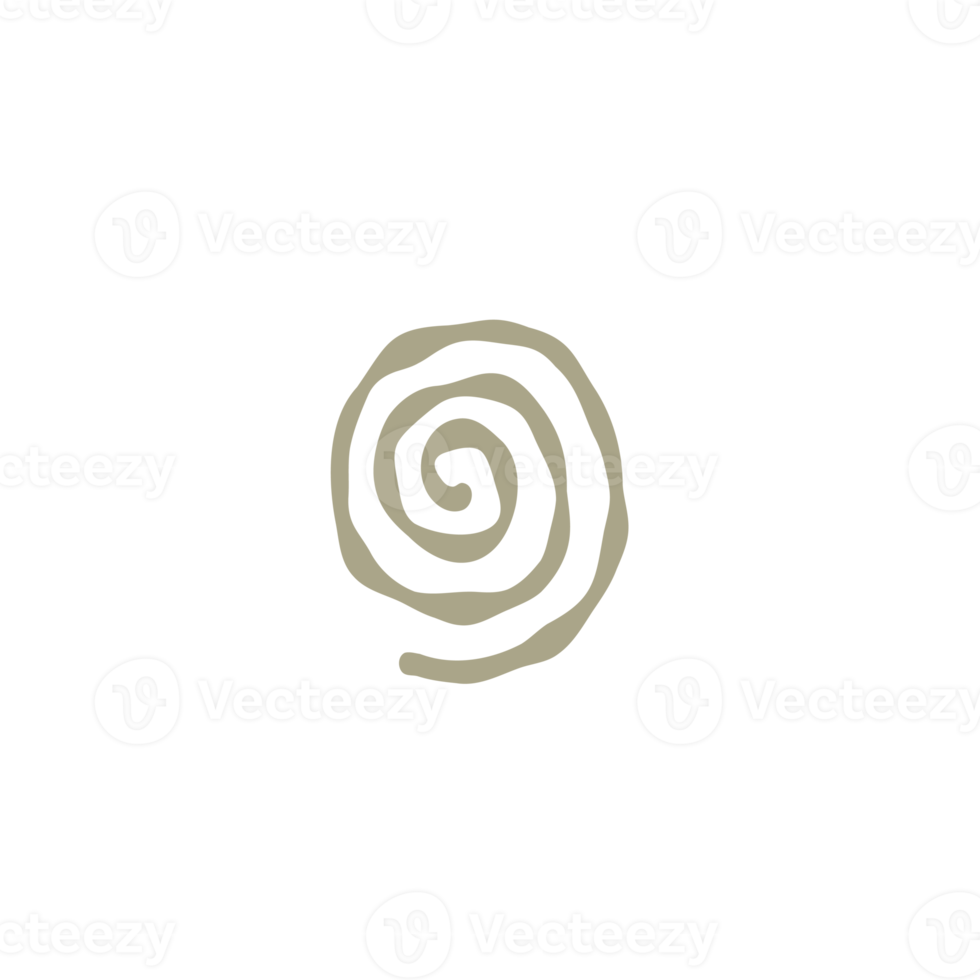 spiral illustration in doodle style png