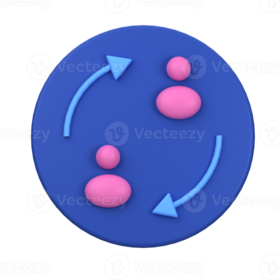 3d icon business networking object png