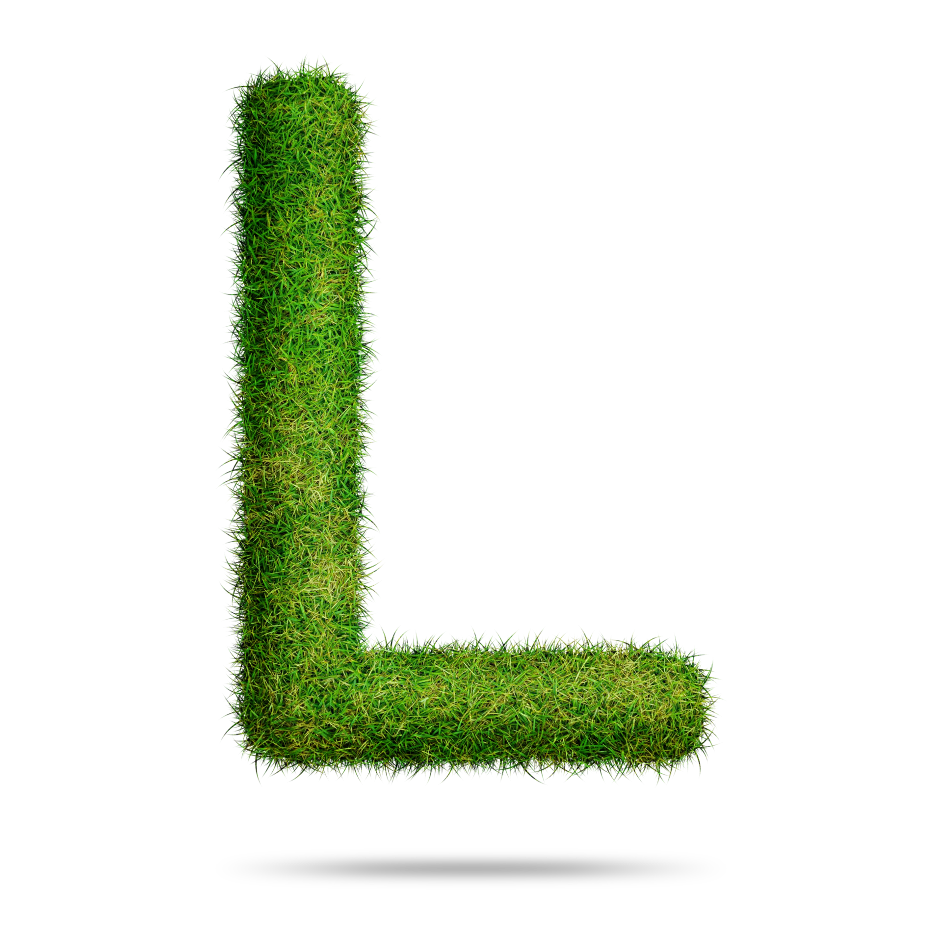 Free Green grass alphabet letter l for education concept 22914376 PNG ...