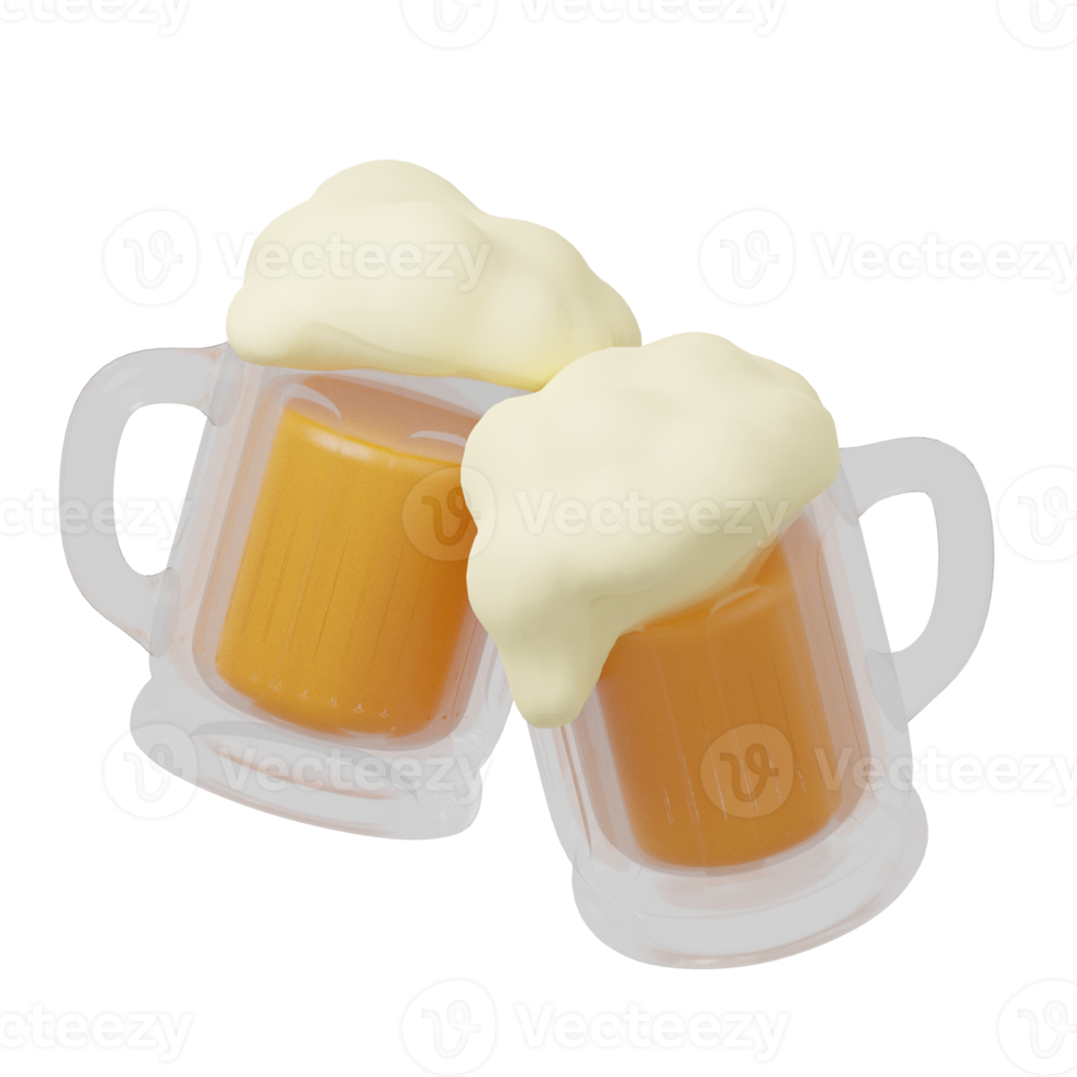 Beer 3d junk food icon png