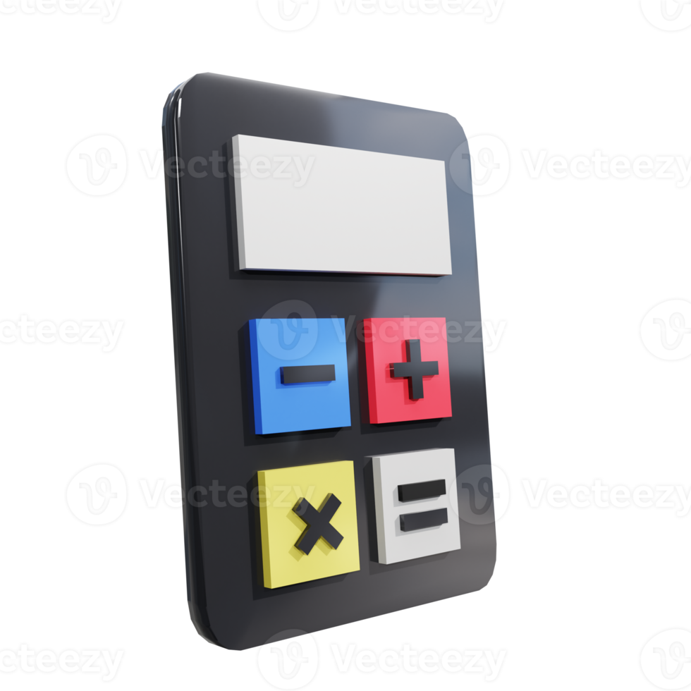 3d Calculator Illustration png