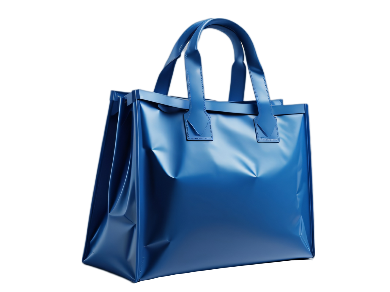 Black leather bag isolated on transparent background png