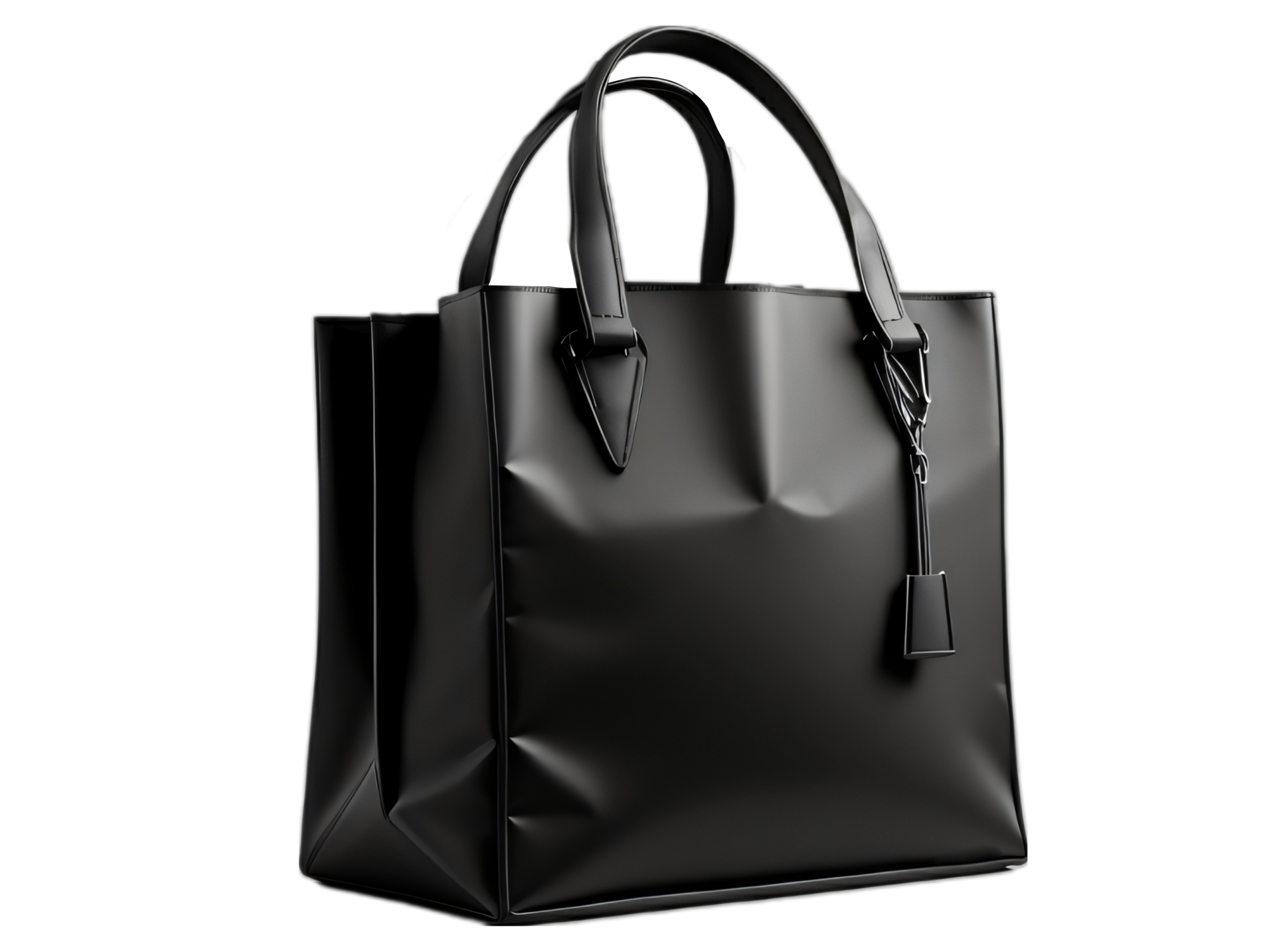 Free Black leather bag isolated on transparent background 22914882 PNG ...