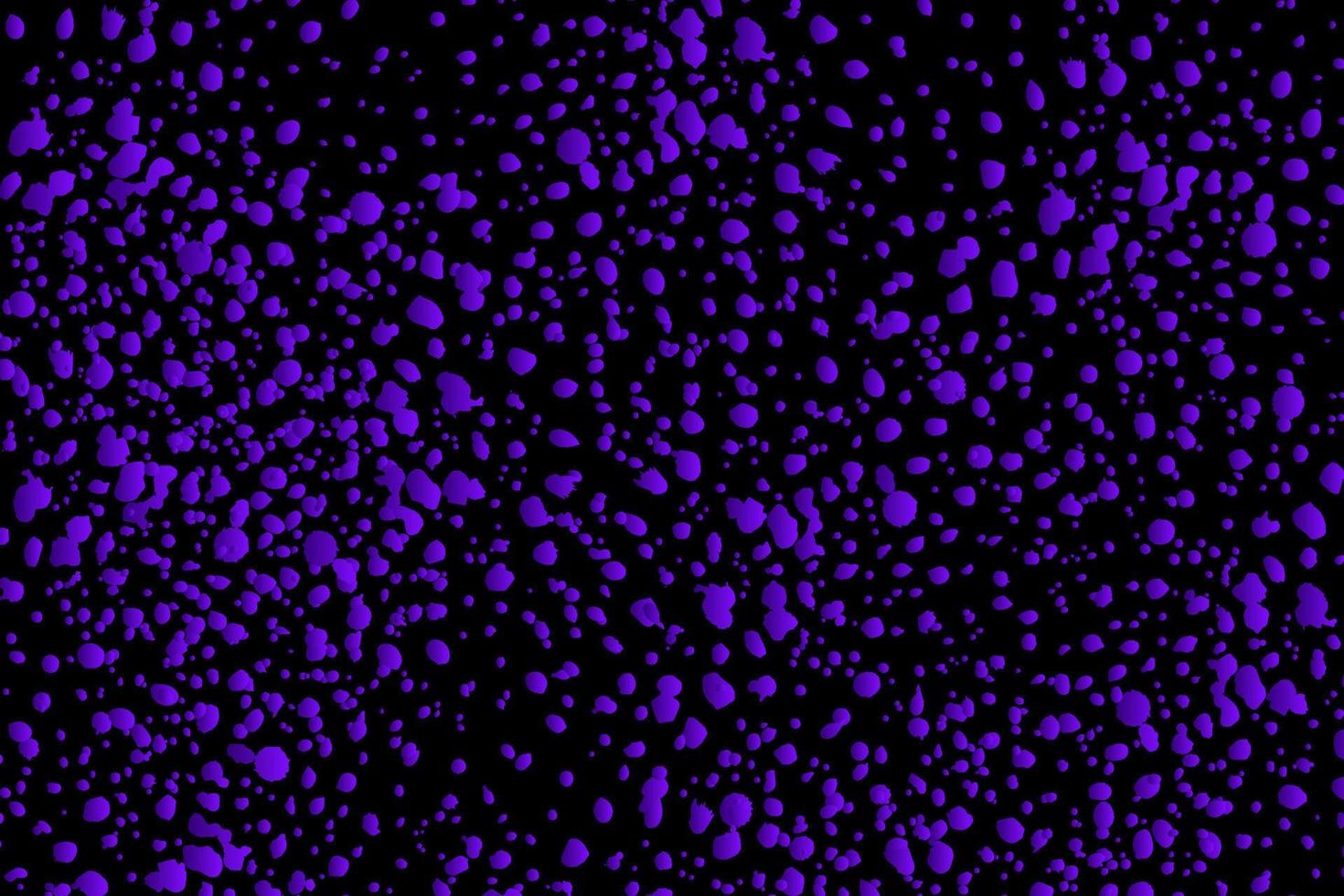 Abstract background of purple spots on a black background vector