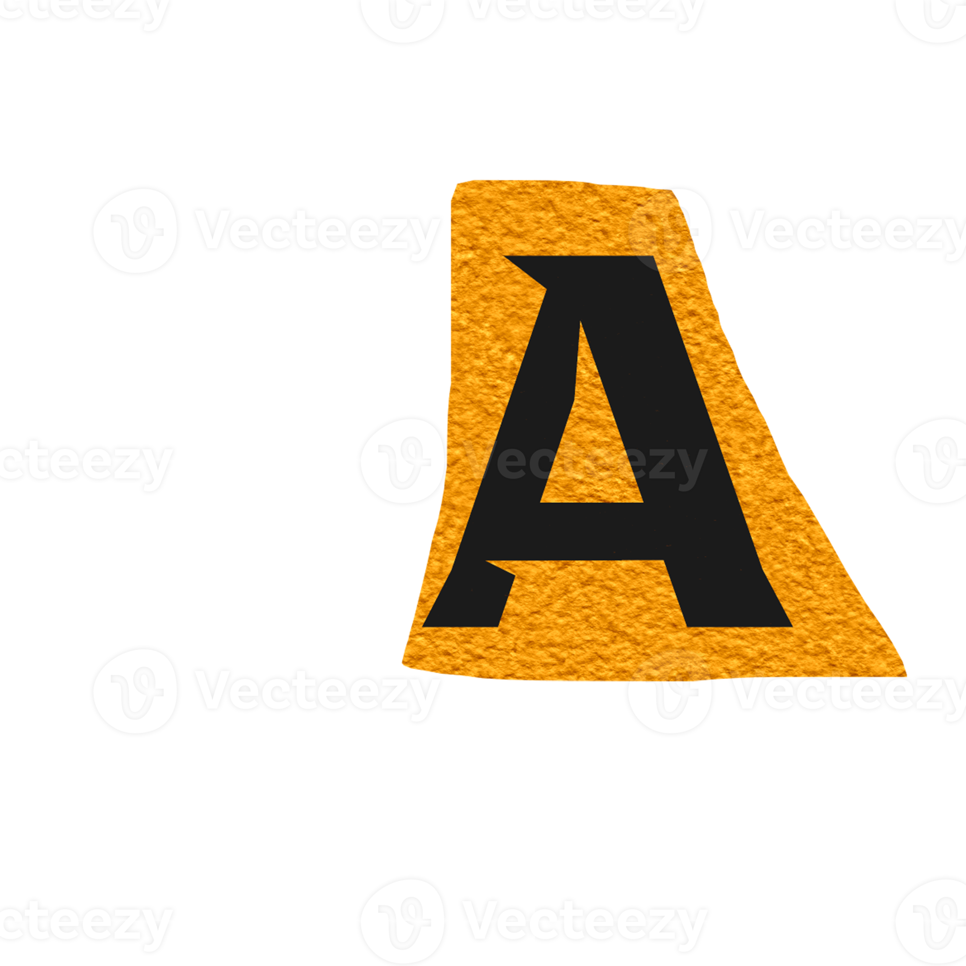 ransom font. Letters cutouts from newspaper or magazine. Character set