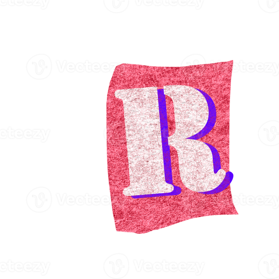 ransom font. Letters cut-outs from newspaper or magazine. Character set. Ransom colorful text png