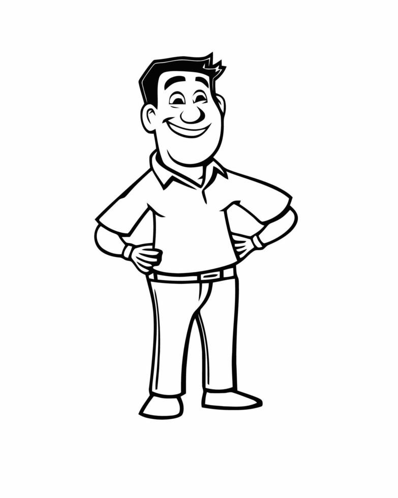 Proud Man Illustration vector