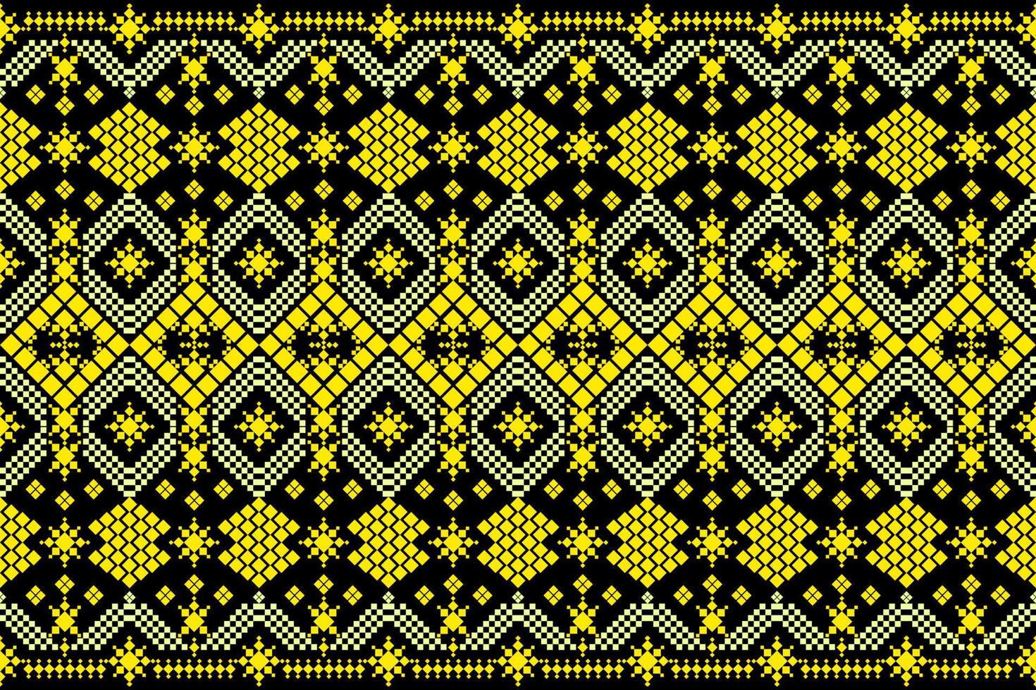 Seamless geometric ethnic asian oriental and tradition pattern design for texture and background. Silk and fabric pattern decoration for carpet, Thai clothing, wrapping and wallpaper vector