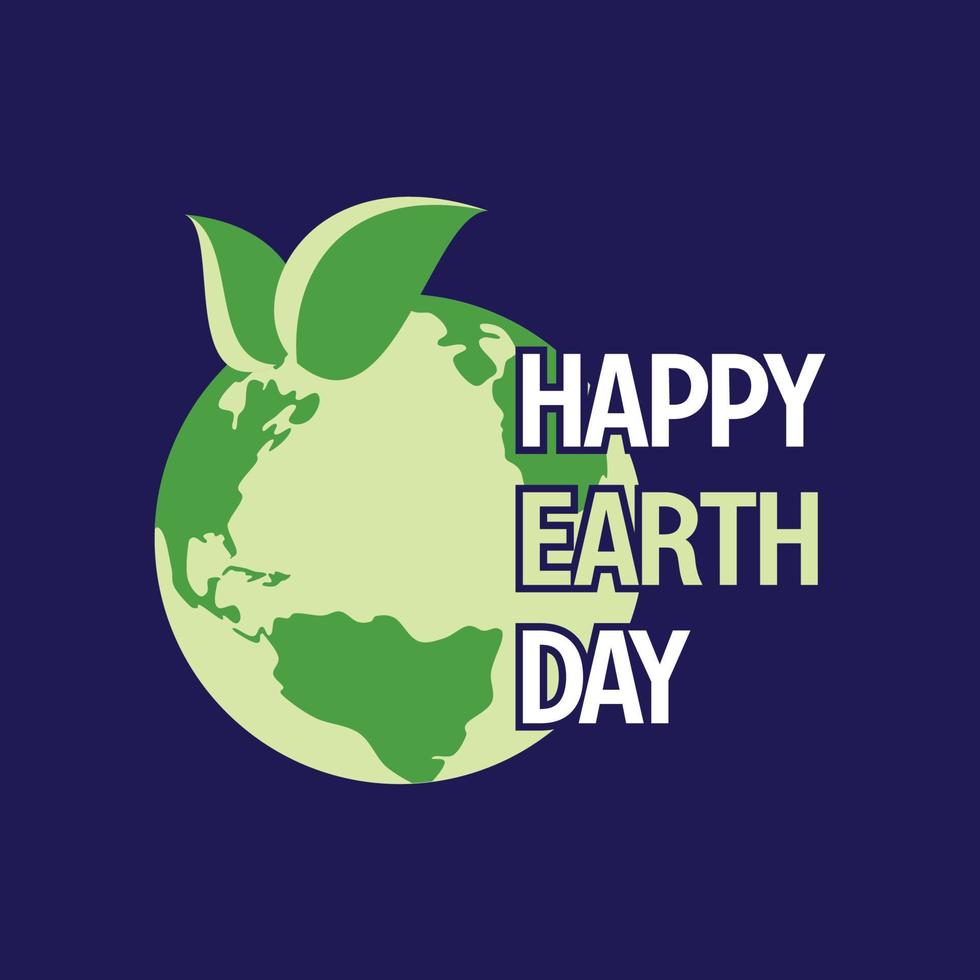 earth day banner, happy earth day. for the celebration of save the environment, social media template, web vector